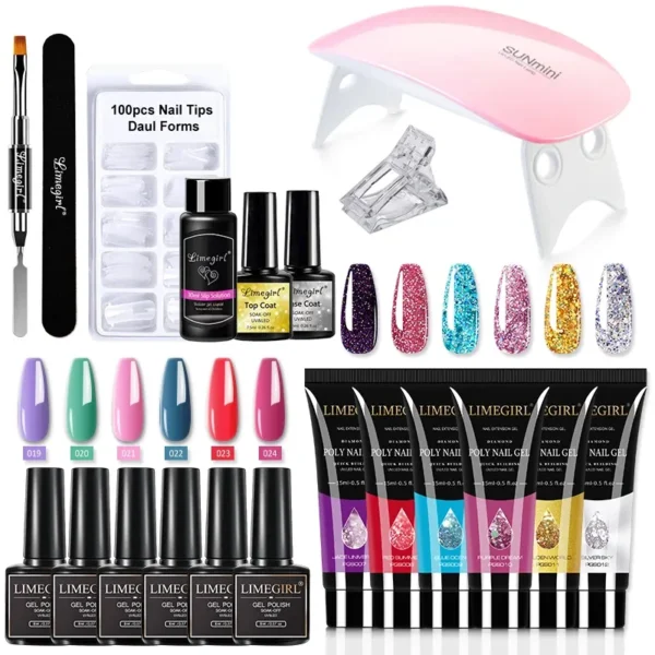 Nail Art Kits Poly Nail Polish Kits Professional Nail Art Kits Acrylic Extension Gel Nail Polish All For Nail Polish Kits Soak N - Image 10