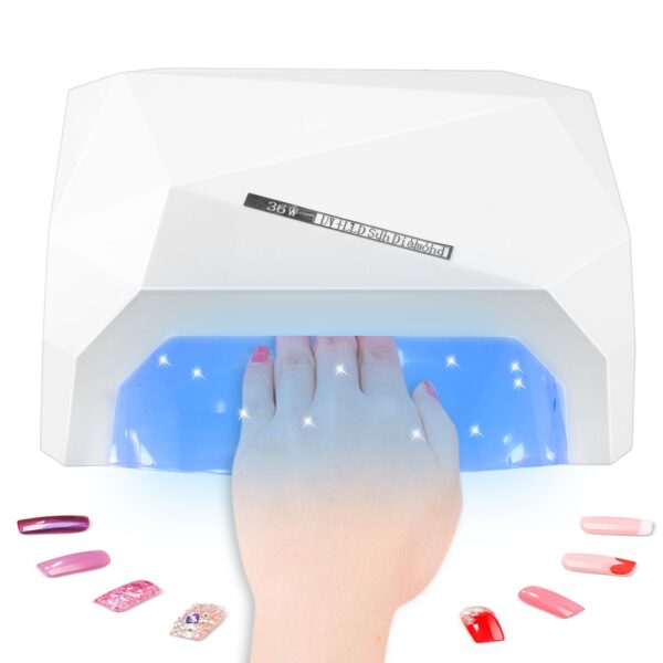 36W UV LED Lamp Nail Polish Dryer 15 LEDs Fingernail Toenail Gel Curing Machine Nail Art Painting Salon Tools Set US Plug - Image 7